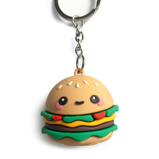 Hammy the Burger Foodiemals 3D PVC Keyring