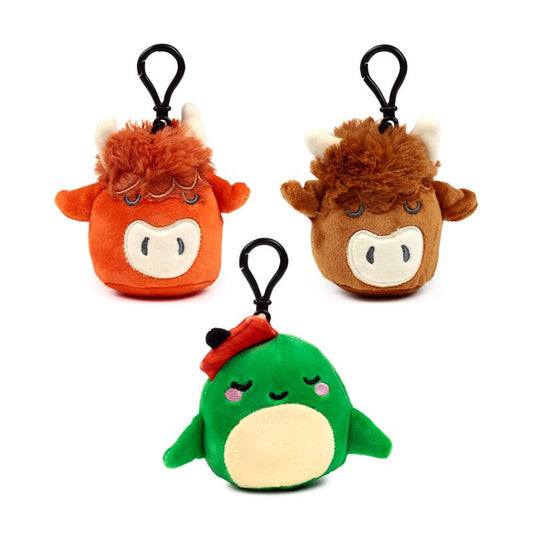 Squidglys Scotland Souvenir Plush Mini Keyring