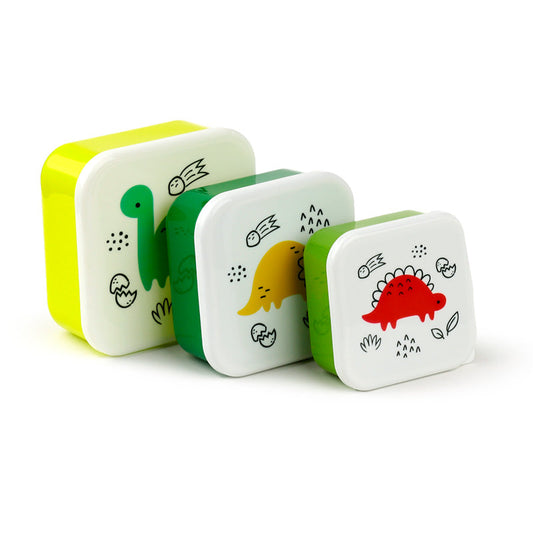 Set of 3 Lunch Box S/M/L Dinosauria Jr