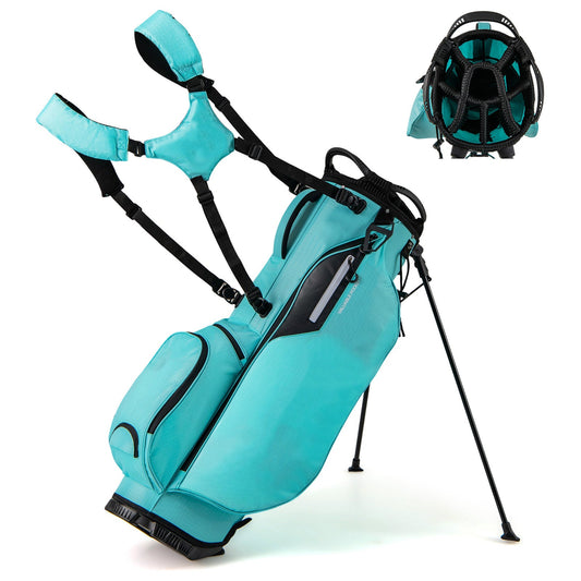 Lightweight Golf Stand Bag with 8 Way Top Dividers-Blue