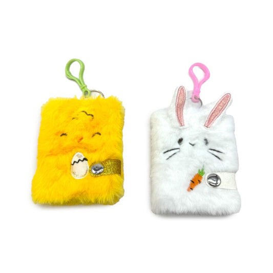 Springtime Chick & Bunny Rabbit Plush A7 Mini Notepad