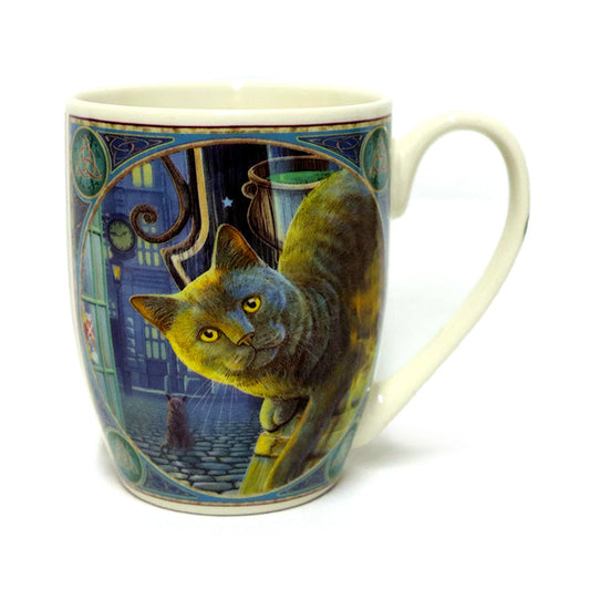 Lisa Parker Rusty Cauldron Cat Porcelain Mug