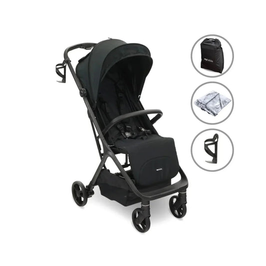 My Babiie MBX7 Auto-Fold Compact Stroller - Black