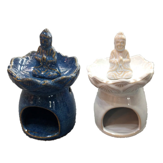 Eden Thai Buddha Lotus Flower Dish Oil Burner