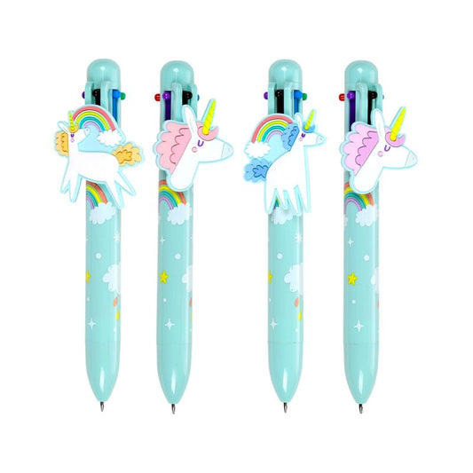 Unicorn Magic Multi Colour Pen with Charm (6 Colours)
