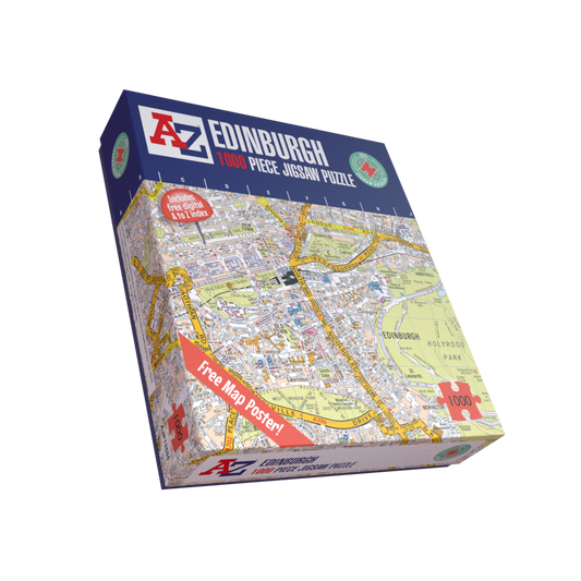 A to Z Map of Edinburgh 1000 Piece Jigsaw