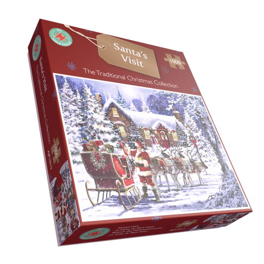 Santa's Visit 1000 Piece Jigsaw Puzzle