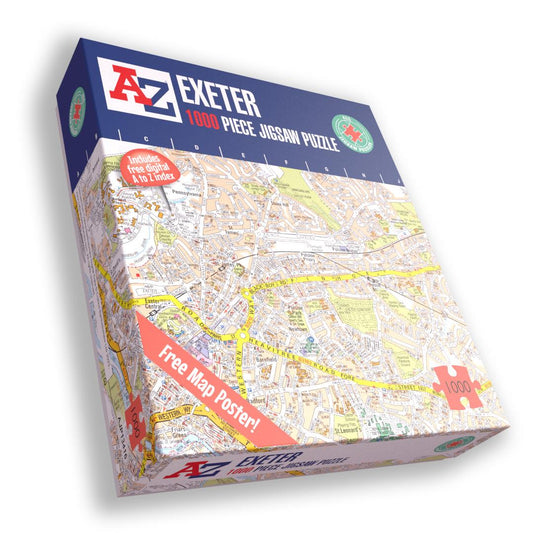 A to Z Map of Exeter 1000 Piece Jigsaw
