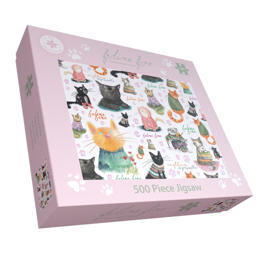 Feline Fine 500 Piece Jigsaw Puzzle