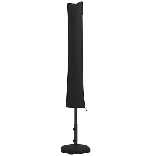 Outsunny Parasol Cover, Patio Cantilever Cover, Banana Umbrella Cover, Black