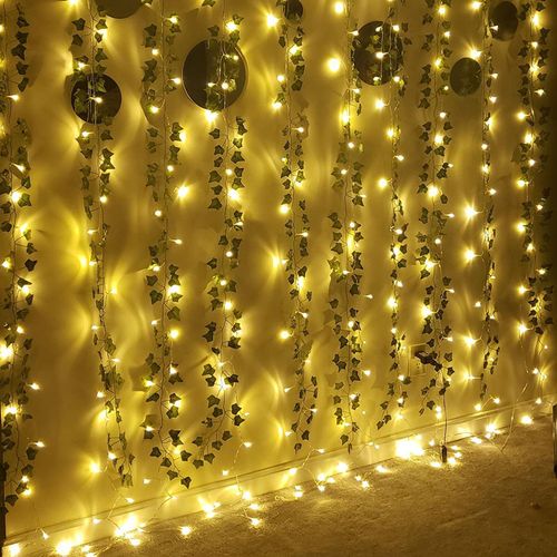 CYZIWEI 2.3m Ivy Vine with LED String Lights for Stunning Home Decor