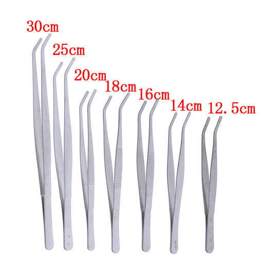 Stainless Steel Elbow Tweezers - Precision Tool for Electronics & Crafts