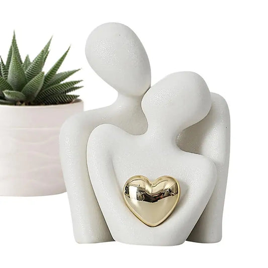 Modern Decorative Abstract Couple Statue