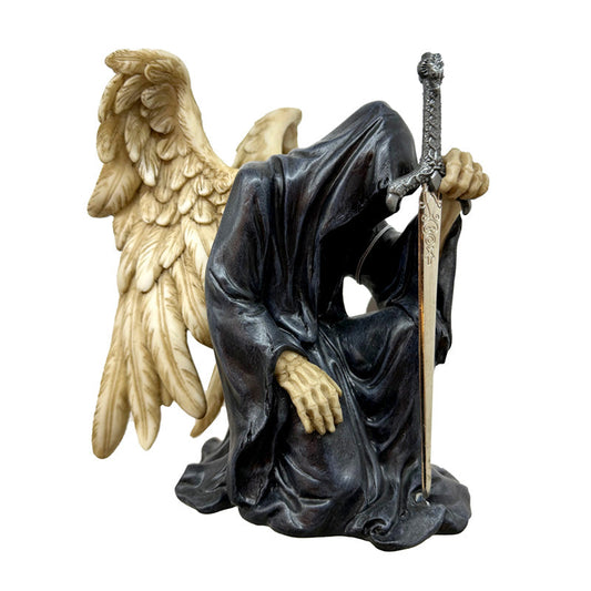 Angel of Death Kneeling with Sword