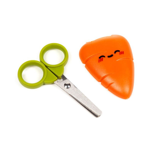 Foodiemals Cecil the Carrot Kids Scissors in Holder