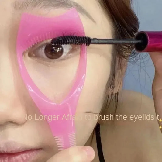 3 In 1 Eyelash Tools Makeup Mascara Shield Guard Curler Applicator Comb Guide Card Makeup Tool 3 Colors Beauty Cosmetic Tool