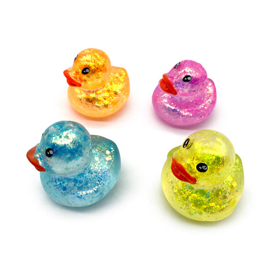 Maltose Squeezy Glitter Duck Stress Toy