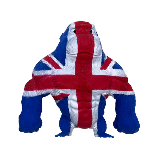 Stretchy Union Jack Gorilla Toy 9.5cm