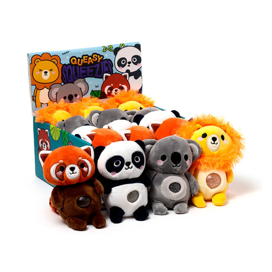 Queasy Squeezies Adoramals Zoo Mix #1 Shaped Plush Squeezy Toy