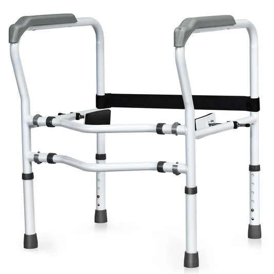 Toilet Safety Frame and Rail Stand Alone Toilet Handrails with Adjustable Height