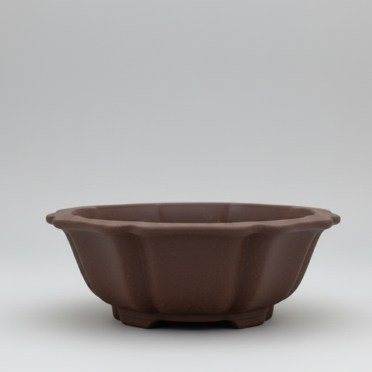 Unglazed Bonsai Pot Round | 18cm x 18cm x 5cm | YB1123