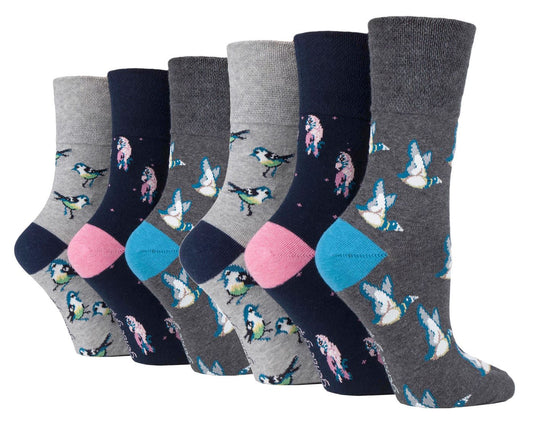 Gentle Grip - Ladies 6 Pack Socks