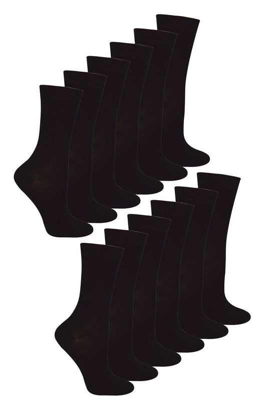 12 PAIRS - Sock Snob Kids 100% Cotton Socks