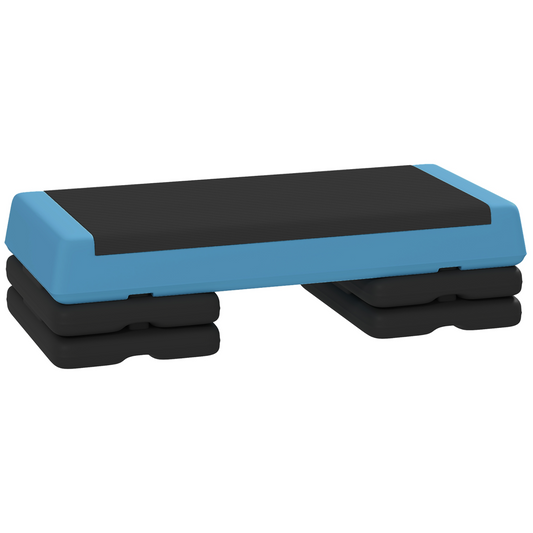 SPORTNOW Aerobic Step, 10.5/15.5/20.5cm Exercise Stepper for Home