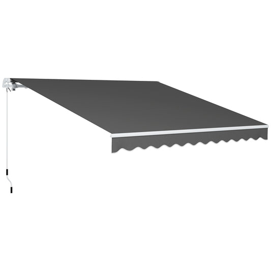 Outsunny 2.95 x 2.5m Canopy Sun Shade Shelter with Crank Handle