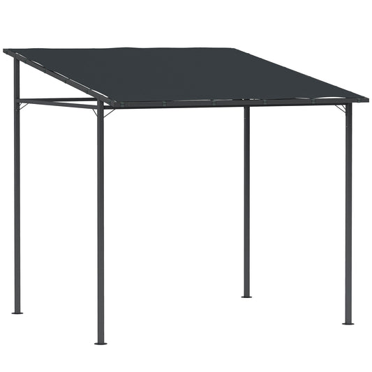 Outsunny 2.4 x 2.4 m Wall Mounted Pergola Gazebo, UPF30+