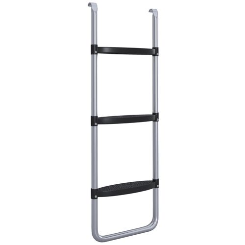 SPORTNOW 2 Steps/3 Steps Galvanised Steel Trampoline Ladder Climbing