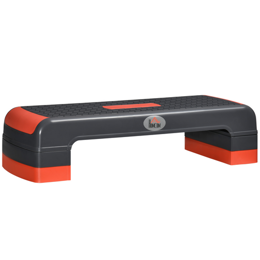 HOMCOM Aerobic Step Three-Level Adjustable Exercise Stepper for Home, Office