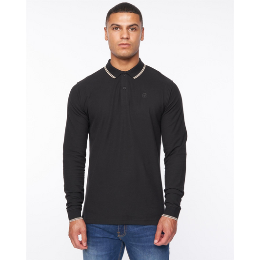 Roxberry Long Sleeve Polo Black