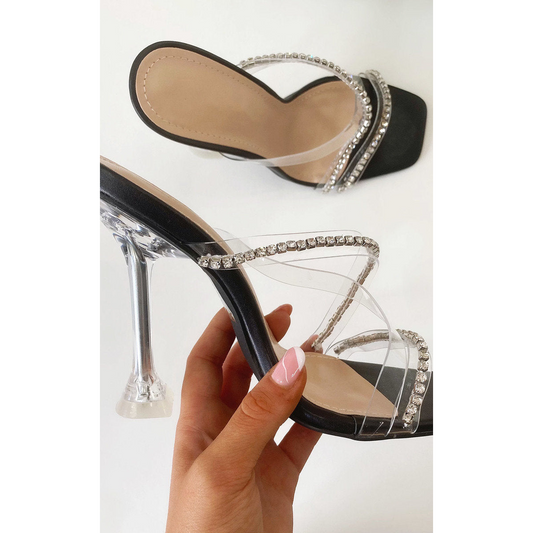 Embellished High Heel Sandals