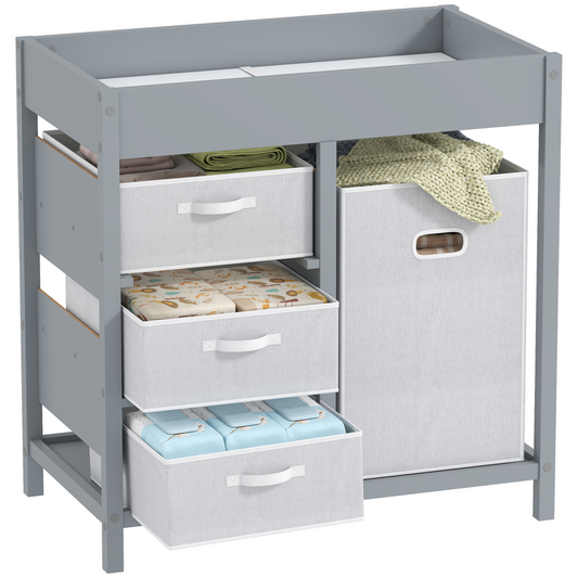 AIYAPLAY Baby Changing Unit with Drawers, Diaper Changing Table