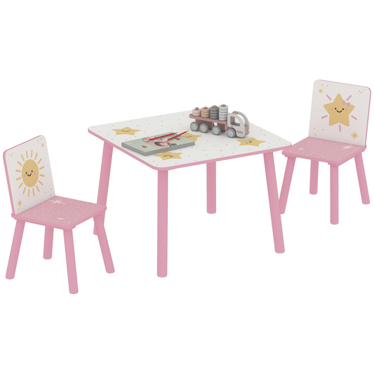 AIYAPLAY Kids Table with Chairs Set for Bedroom, Nursery