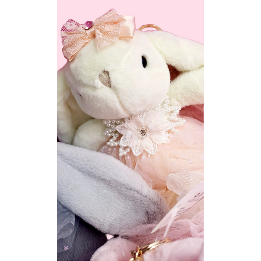 Softie Squad Bunny Rabbit Bag Charm Key Ring