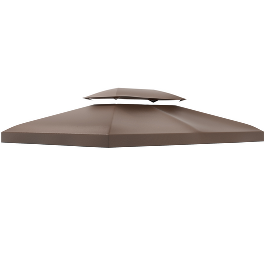 3x4m Gazebo Replacement Roof Canopy 2 Tier Top UV Cover Sun Awning Shelters