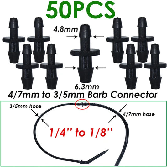 KESLA 50pcs Transparent Bend Arrow Dripper Watering Kit for Efficient Irrigation