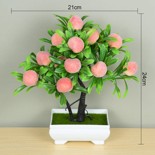 ZQNYCY Artificial Bonsai Tree - Elegant Potted Decoration for Home & Garden