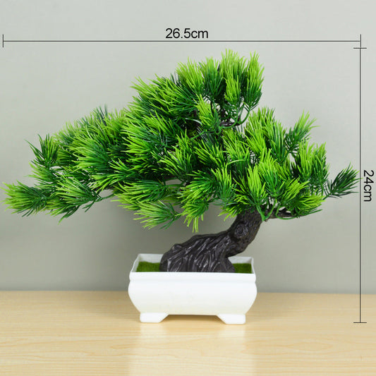 ZQNYCY Artificial Bonsai Tree - Elegant Potted Decoration for Home & Garden