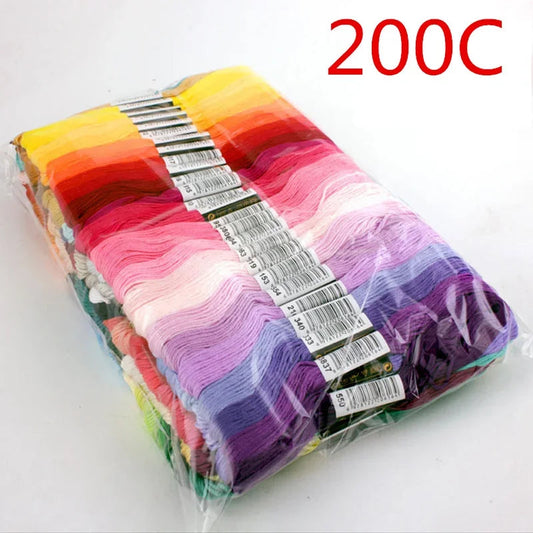 200/150/100/50/25 DMC Cross Stitch Cotton Floss - Eco-Friendly Craft Thread