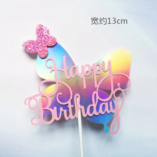 Wangchao Craft Butterfly Cake Topper Set for Creative Celebrations