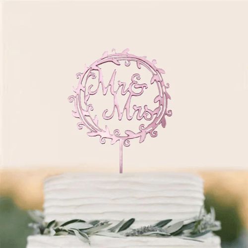 Acrylic Wedding Cake Decoration - Customisable Designs for Special Occasions