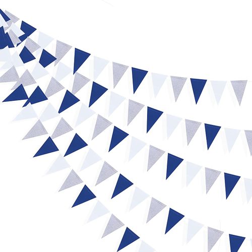 3M Rose Gold Paper Bunting Flags for Wedding Decorations & Celebrations