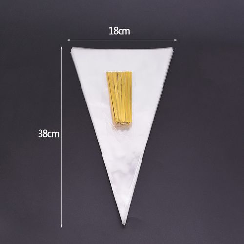 CYZIWEI Premium Plastic Party Bags - 50pcs for Celebrations & Events