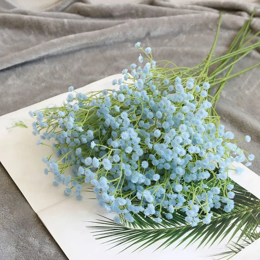 1 Bunch Artificial Fake Silk Gypsophila Flowers Wedding Bouquet Home Decoration Simulation Gypsophila Flower Home Garden decor
