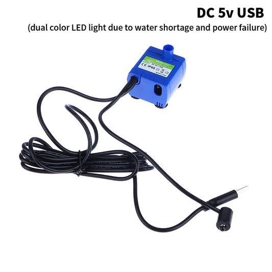 HELTC Dual Colour LED Water Pump with Auto Shut-off Feature for Pets