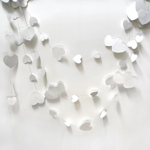 4M Love Heart Garlands - Elegant Paper Decorations for Parties & Events
