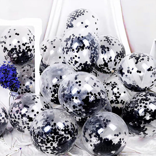 Yaobener 10pcs 12inch Confetti Balloons for Birthday & Wedding Decor